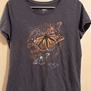 Sonoma Charcoal Monarch Butterfly Tee